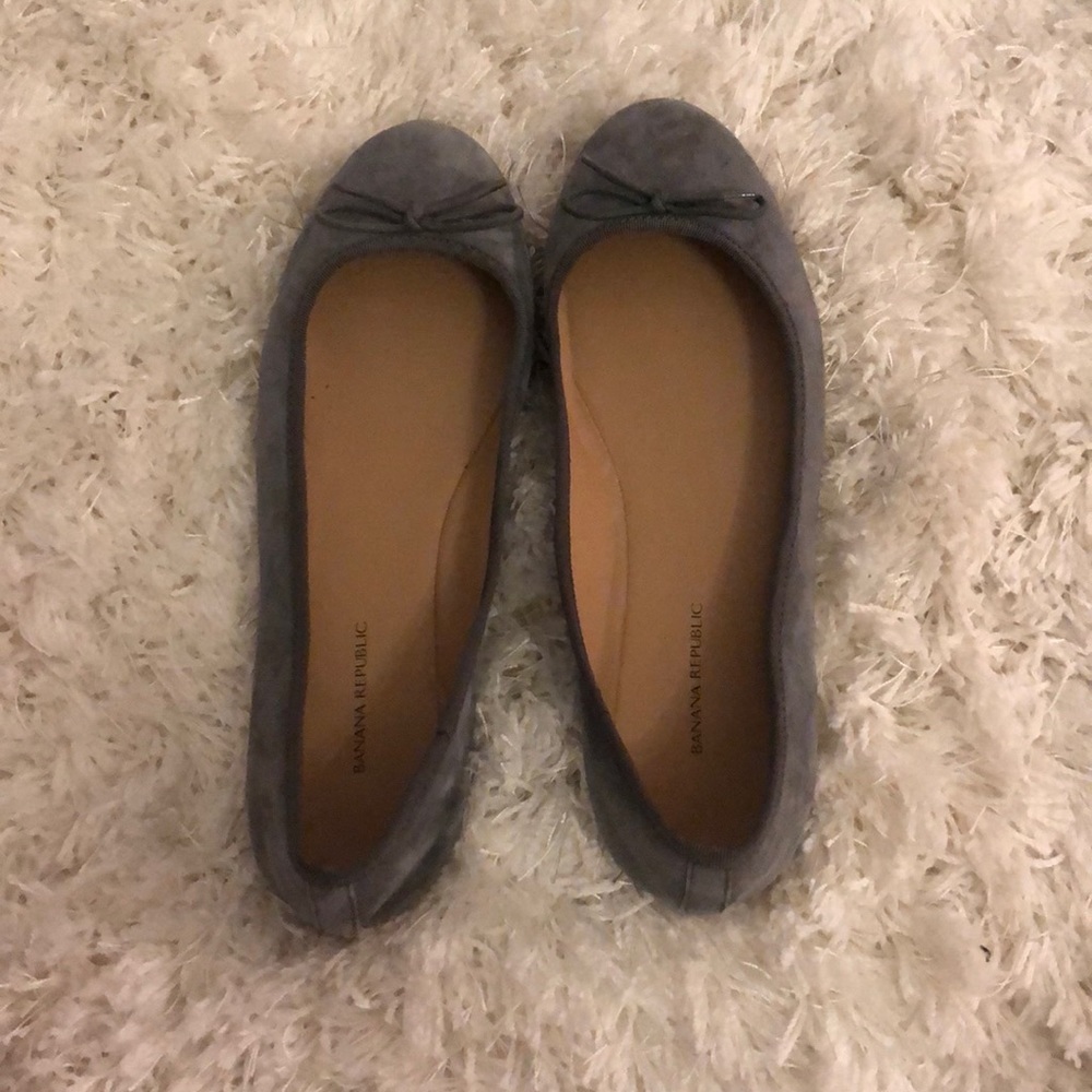 Banana Republic Blue Suede Flats